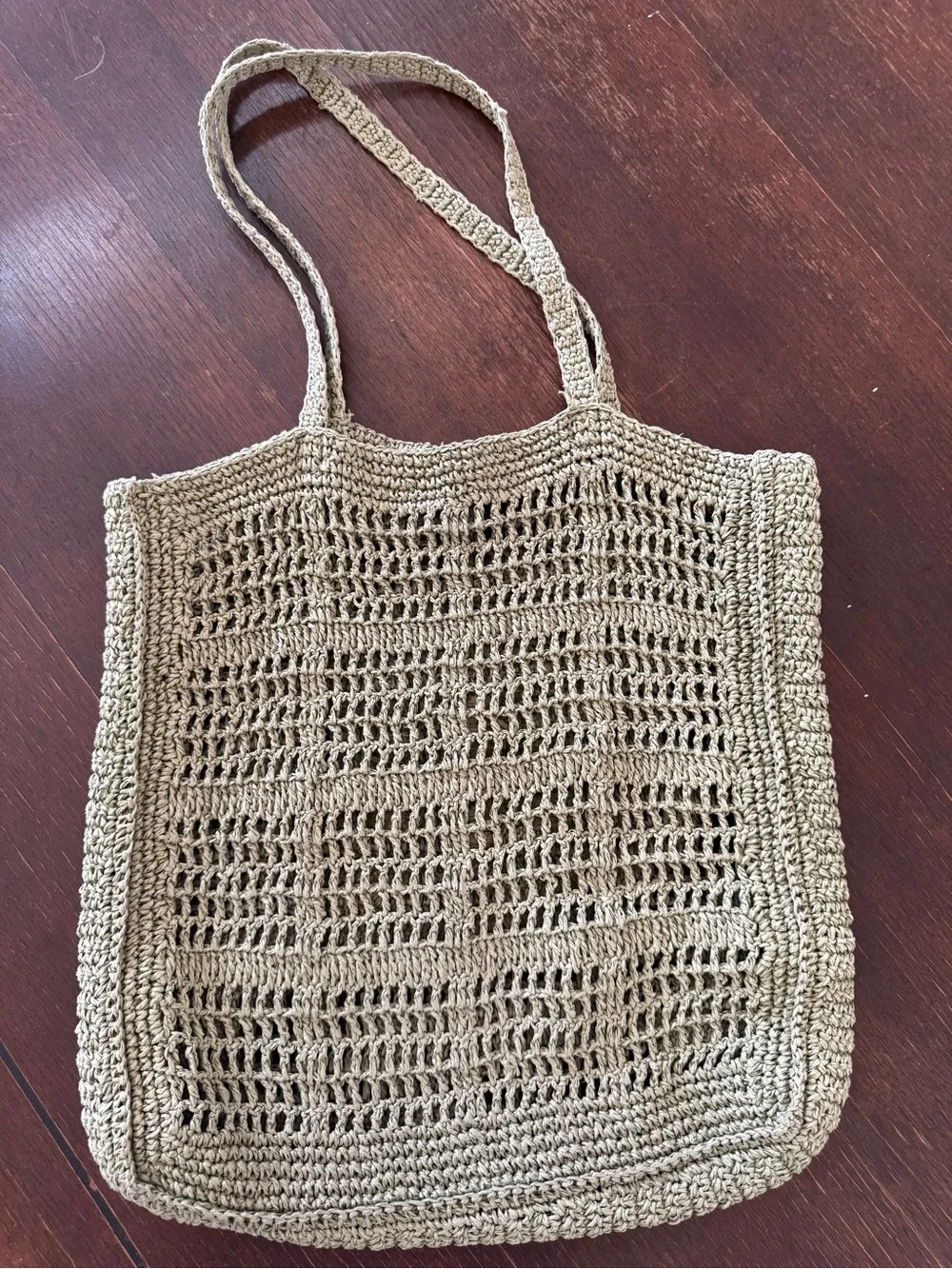 GUC Tory Burch Hand-Crocheted Tote in Green